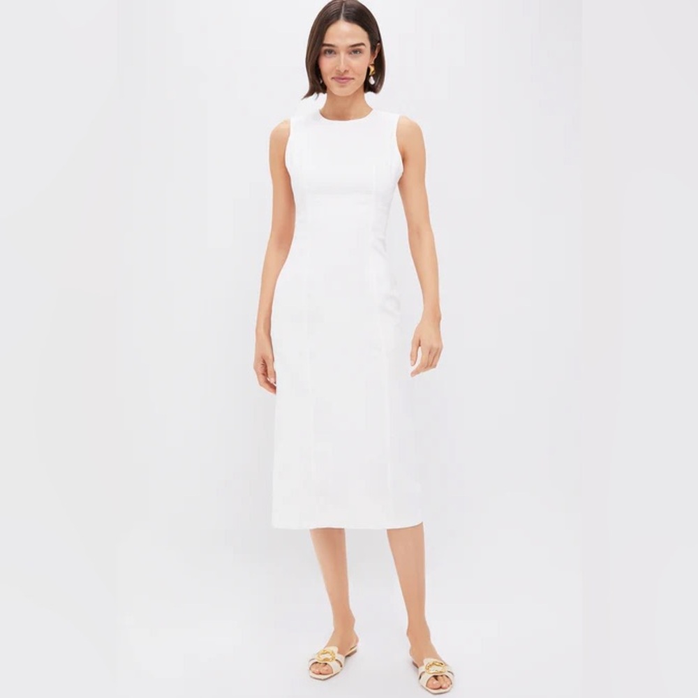 Chic Tuckernuck White Denim Aime Midi Dress